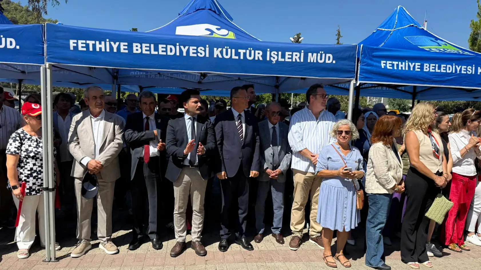 Fethiye'de 30 Ağustos Zafer Bayramı Alternatif Çelenk Sunma Töreni