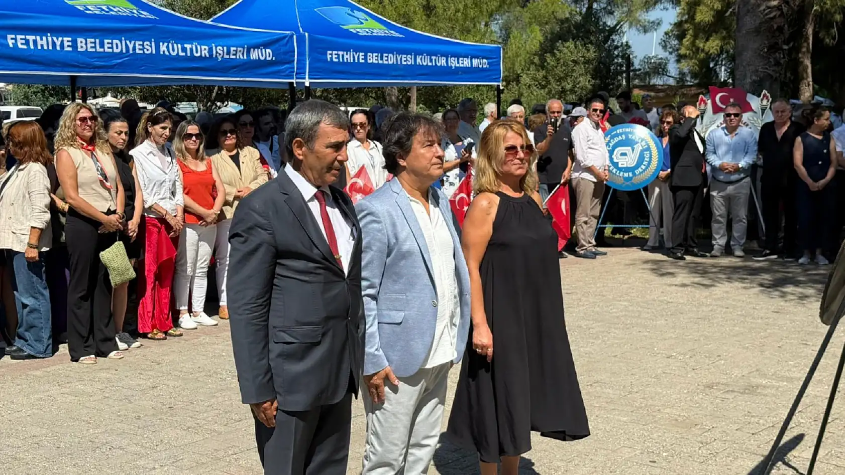 Fethiye'de 30 Ağustos Zafer Bayramı Alternatif Çelenk Sunma Töreni