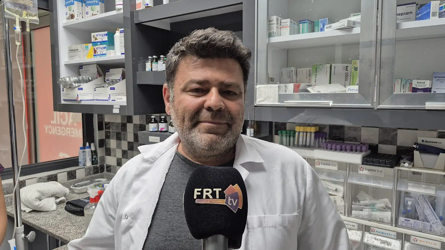 Yaralı yavru tilki, Fethiye Bölge Hayvan Hastanesi'nde tedavi altında