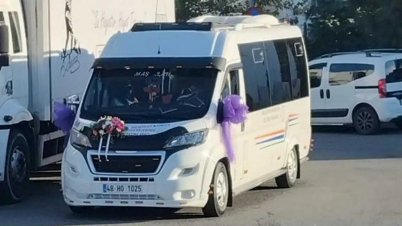 Bodrum'da gelin dolmuşu ilçe sokaklarını şenlik alanına çevirdi