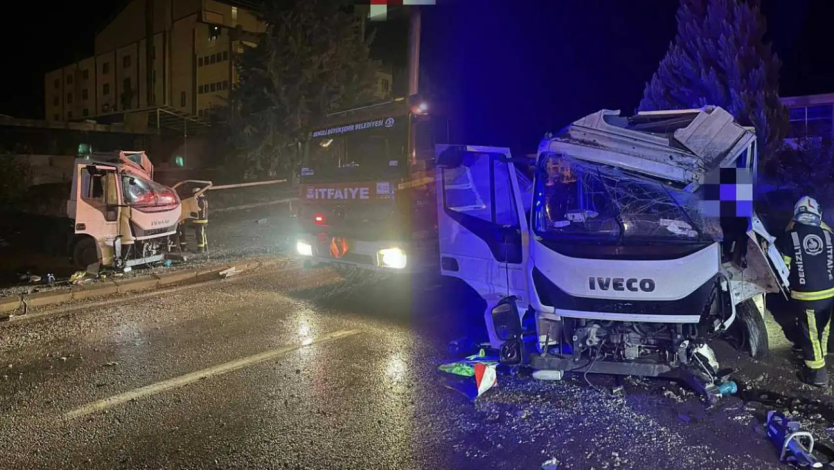 Denizli-Muğla Karayolu'nda Kamyonet Kazası: Bir Kişi Ağır Yaralandı