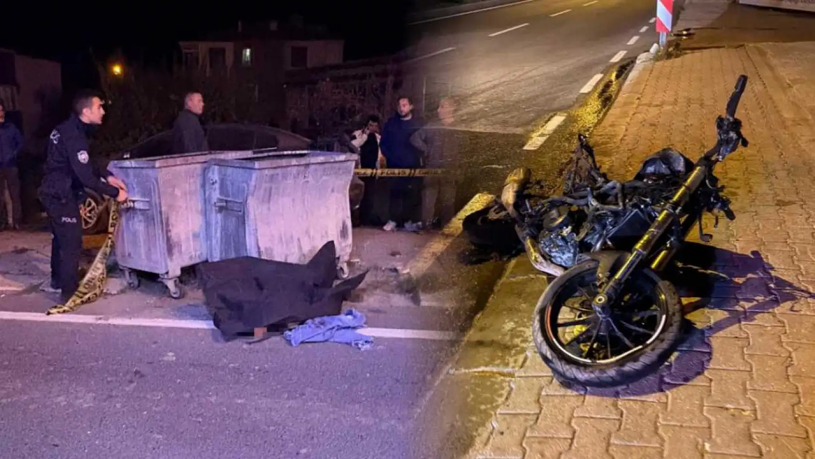 Otomobilin çarpması ile metrelerce yükseğe savrulan motosiklet sürücüsü hayatını kaybetti