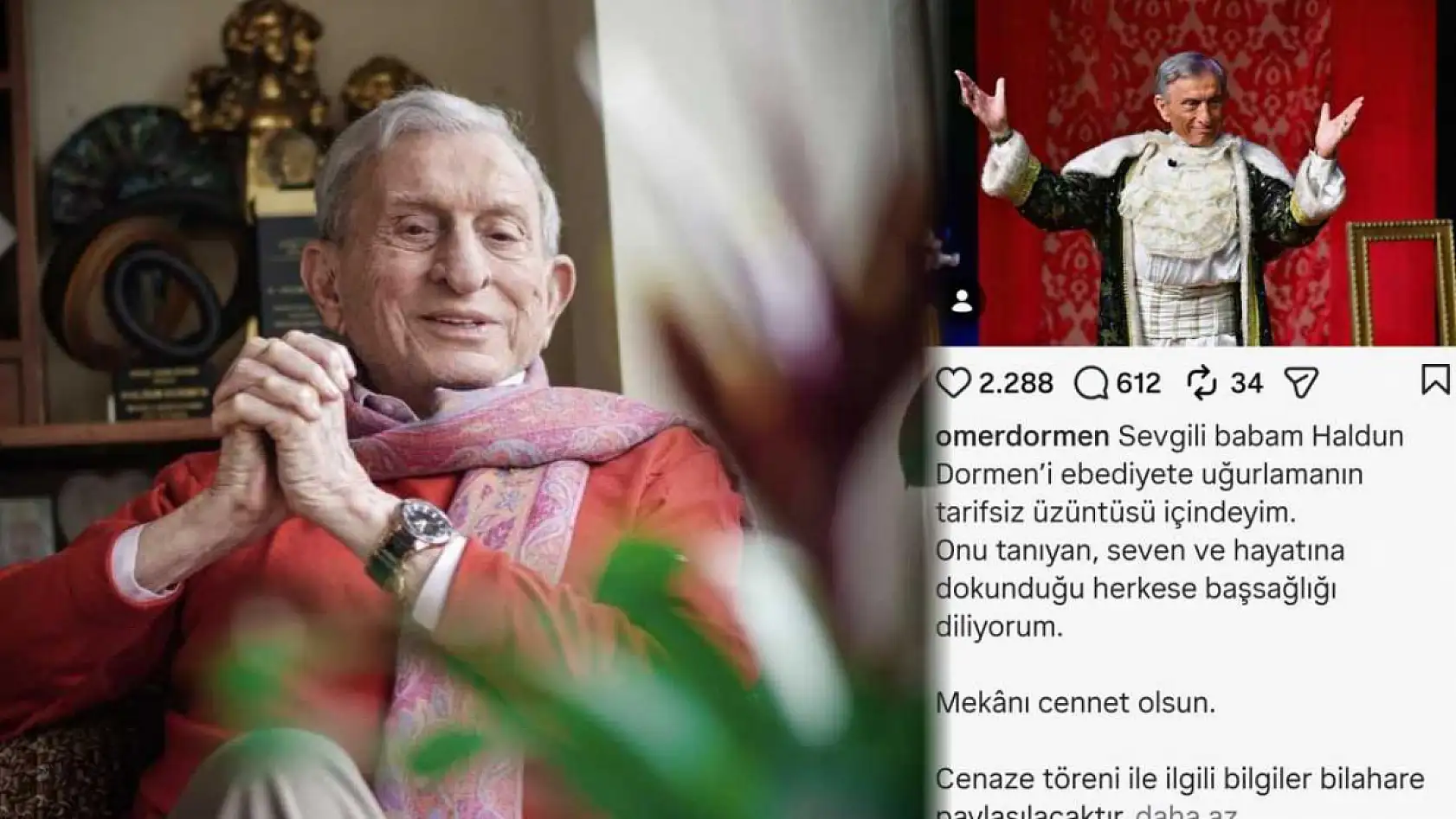 Usta sanatçı Haldun Dormen hayatını kaybetti