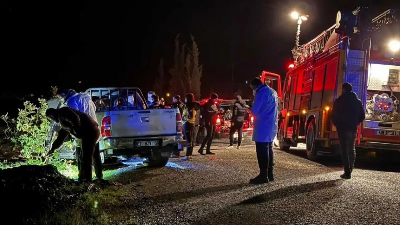 Araç içinde yanmış ceset olayında 4 gözaltı