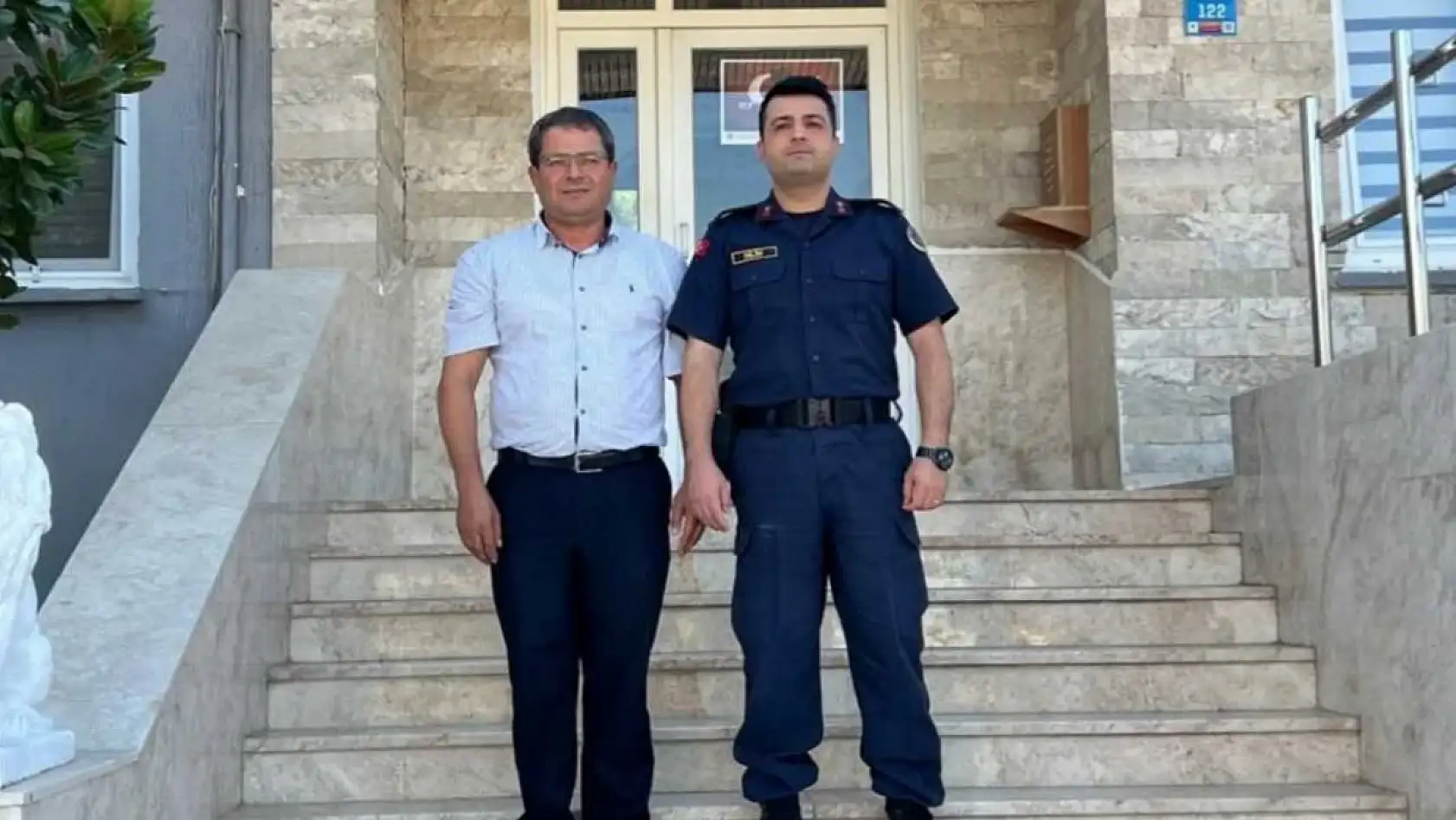 MHP Seydikemer İlçe Başkanı Mehmet Arıç'tan Jandarma Komutanı İlker Bilim'e Ziyaret