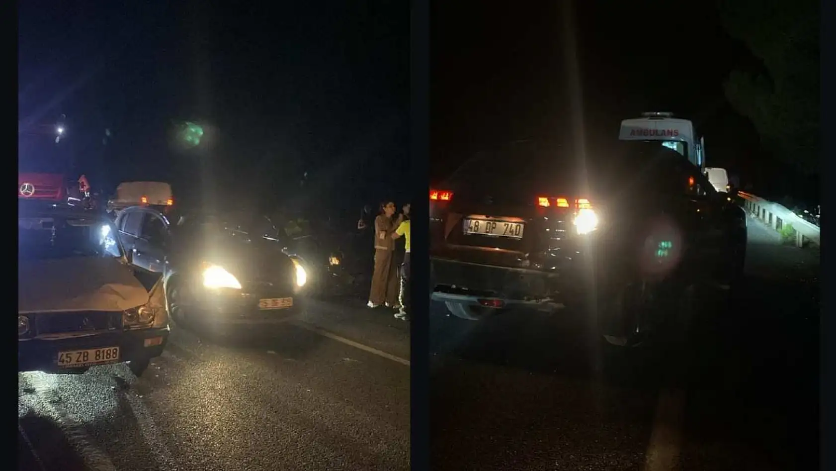 Muğla'da 6 araç birbirine girdi