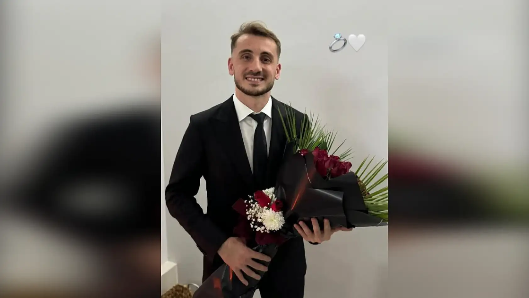 Kerem Aktürkoğlu Kocaeli'de söz yüzüğü taktı