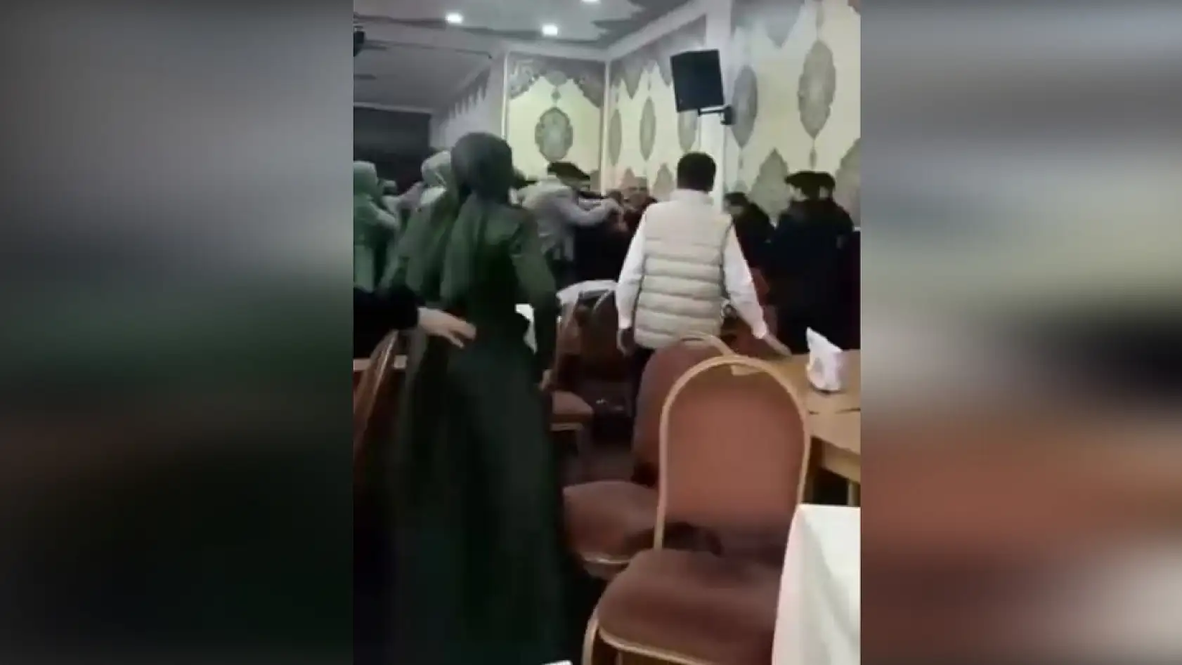 Takı töreni erkene alınmak istenildi, ortalık savaş alanına döndü