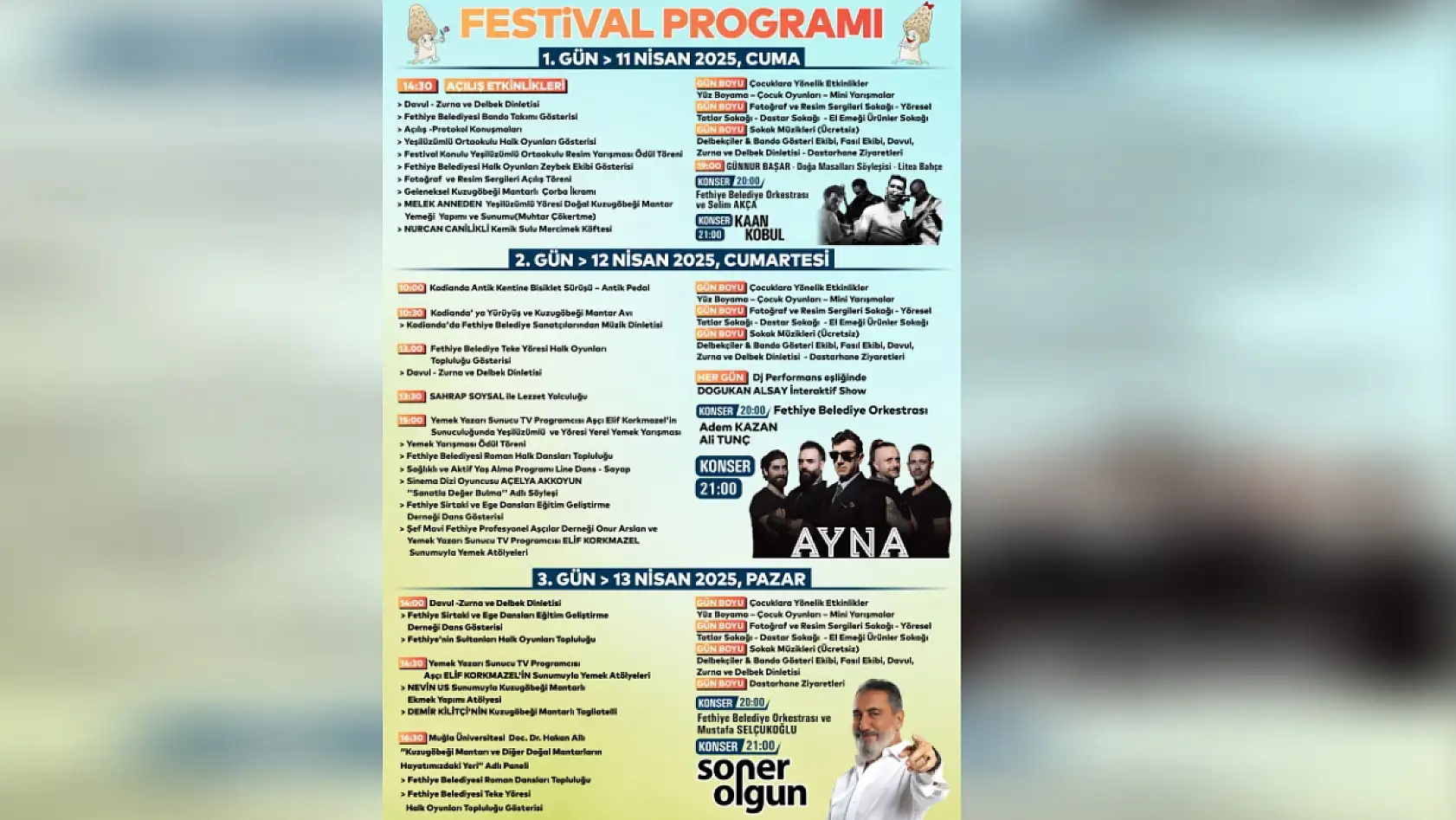 Fethiye'de Dastar ve Kuzu Göbeği Mantar Festivali Başlıyor!