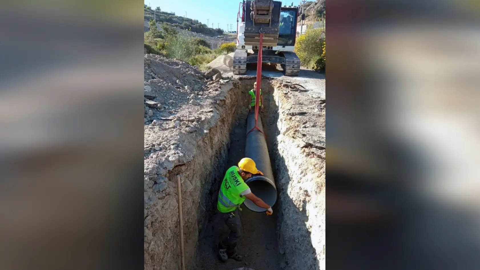 Bodrum'da arızalı su isale hatlarının 3 bin 200 metresi yenilendi