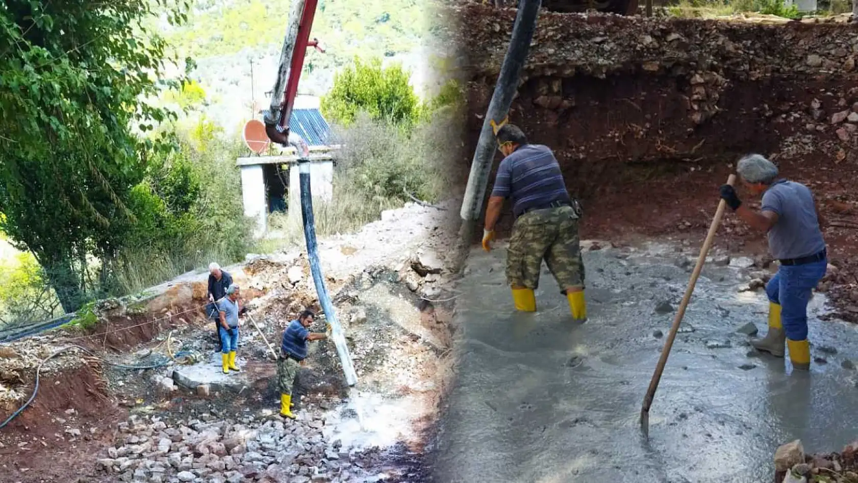 Fethiye'nin Çenger Mahallesi'nde İmece Usulüyle Şadırvan Yenileniyor