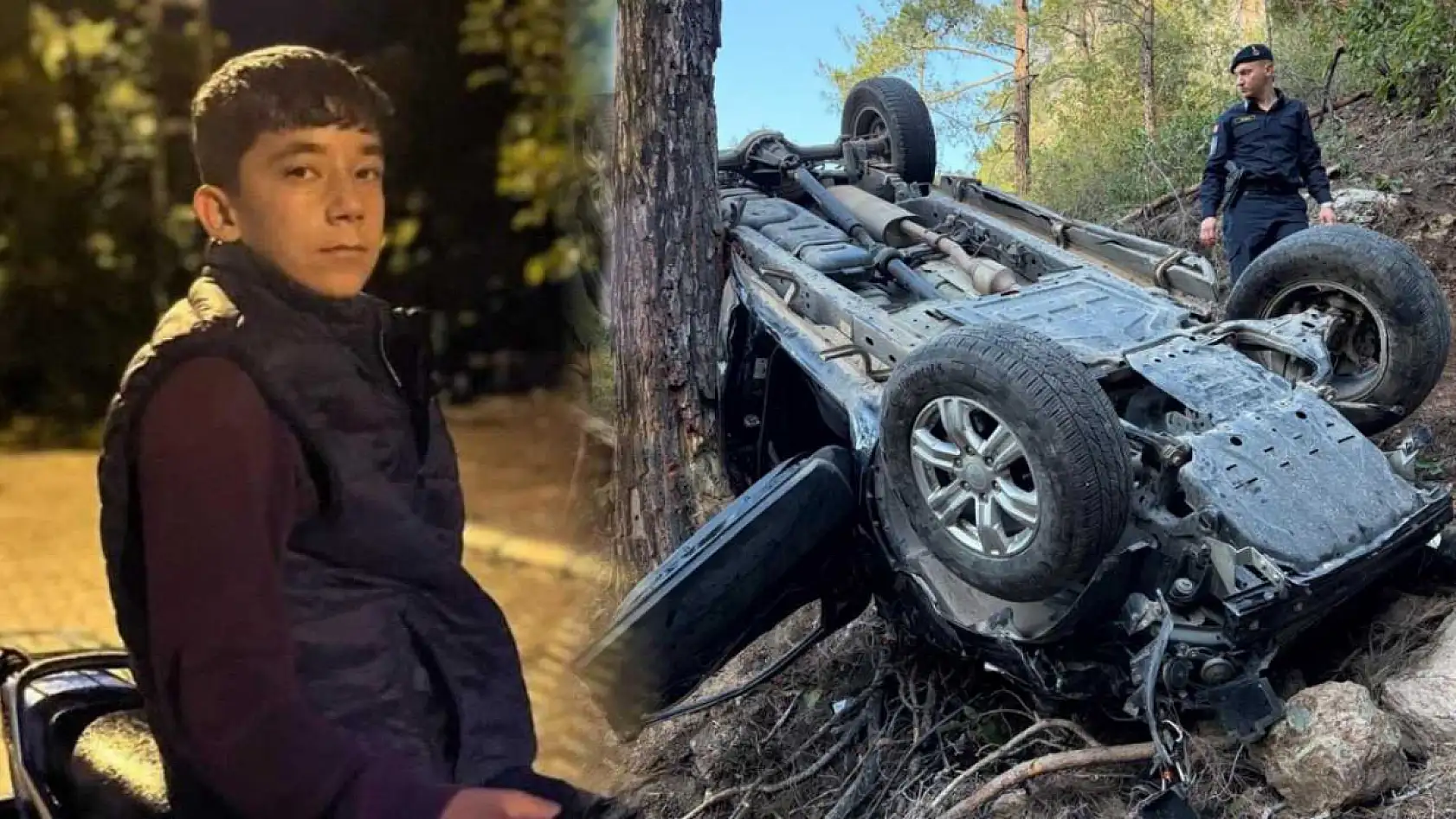 Otomobil uçuruma yuvarlandı, çocuk sürücü hayatını kaybetti