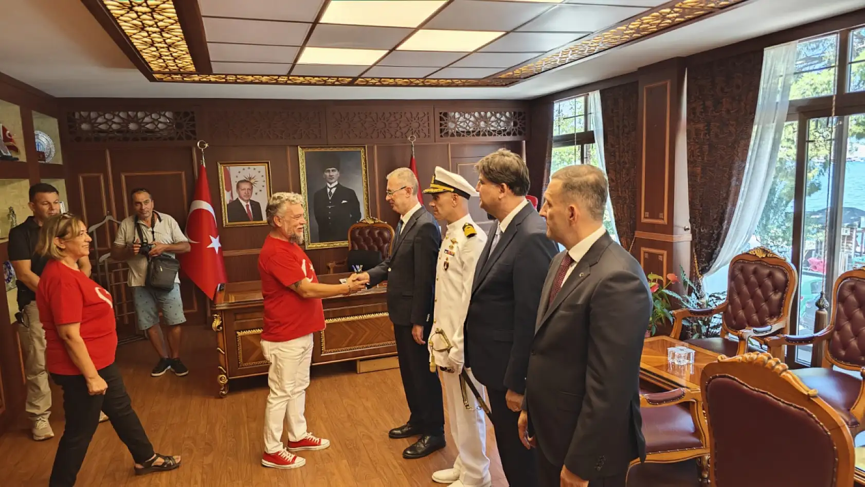 Fethiye Kaymakamlığı'nda Zafer Bayramı Bayramlaşma Töreni Gerçekleştirildi