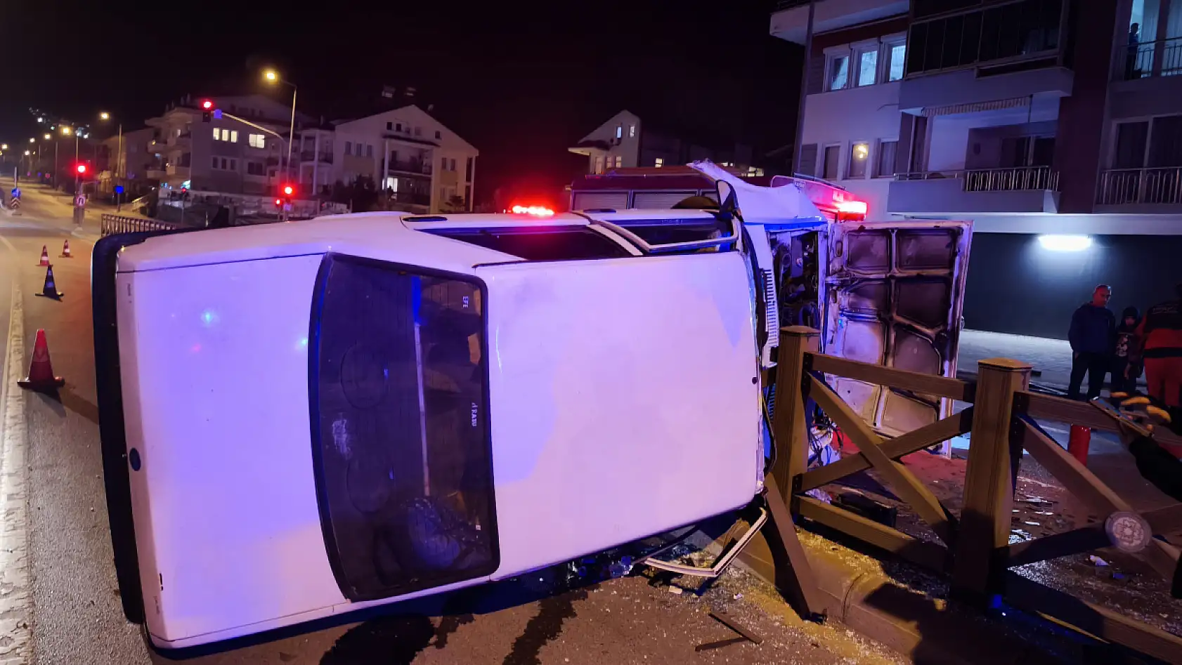 Fethiye'de Ölüdeniz Yolu Üzeri Korkutan Kaza