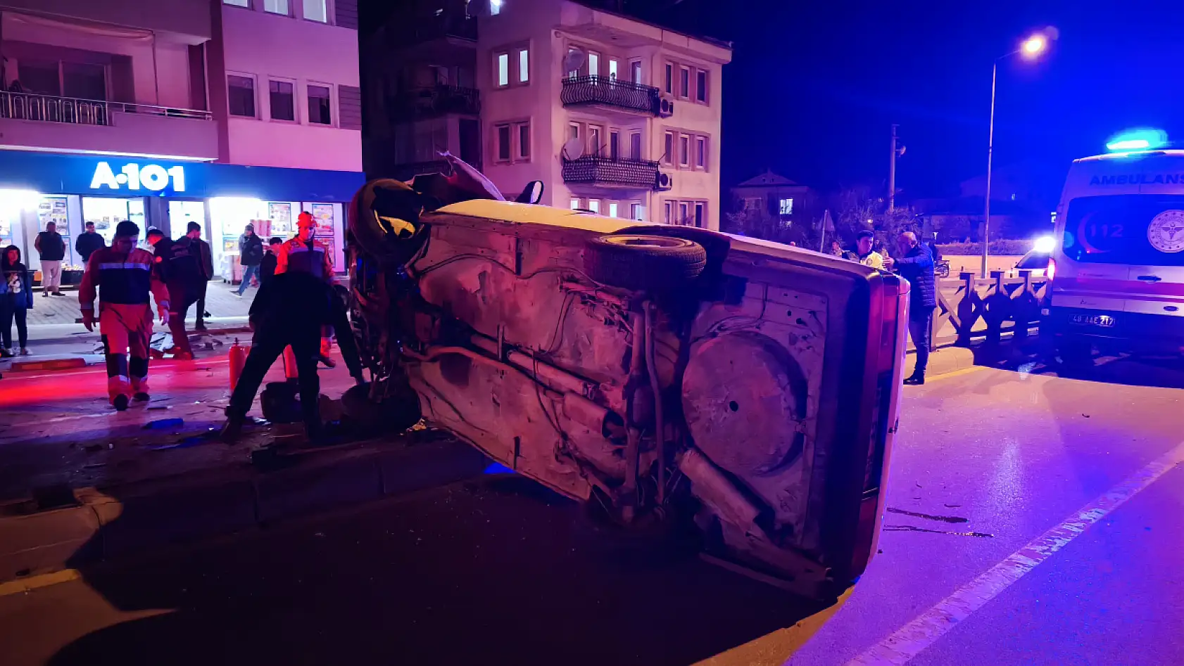 Fethiye'de Ölüdeniz Yolu Üzeri Korkutan Kaza
