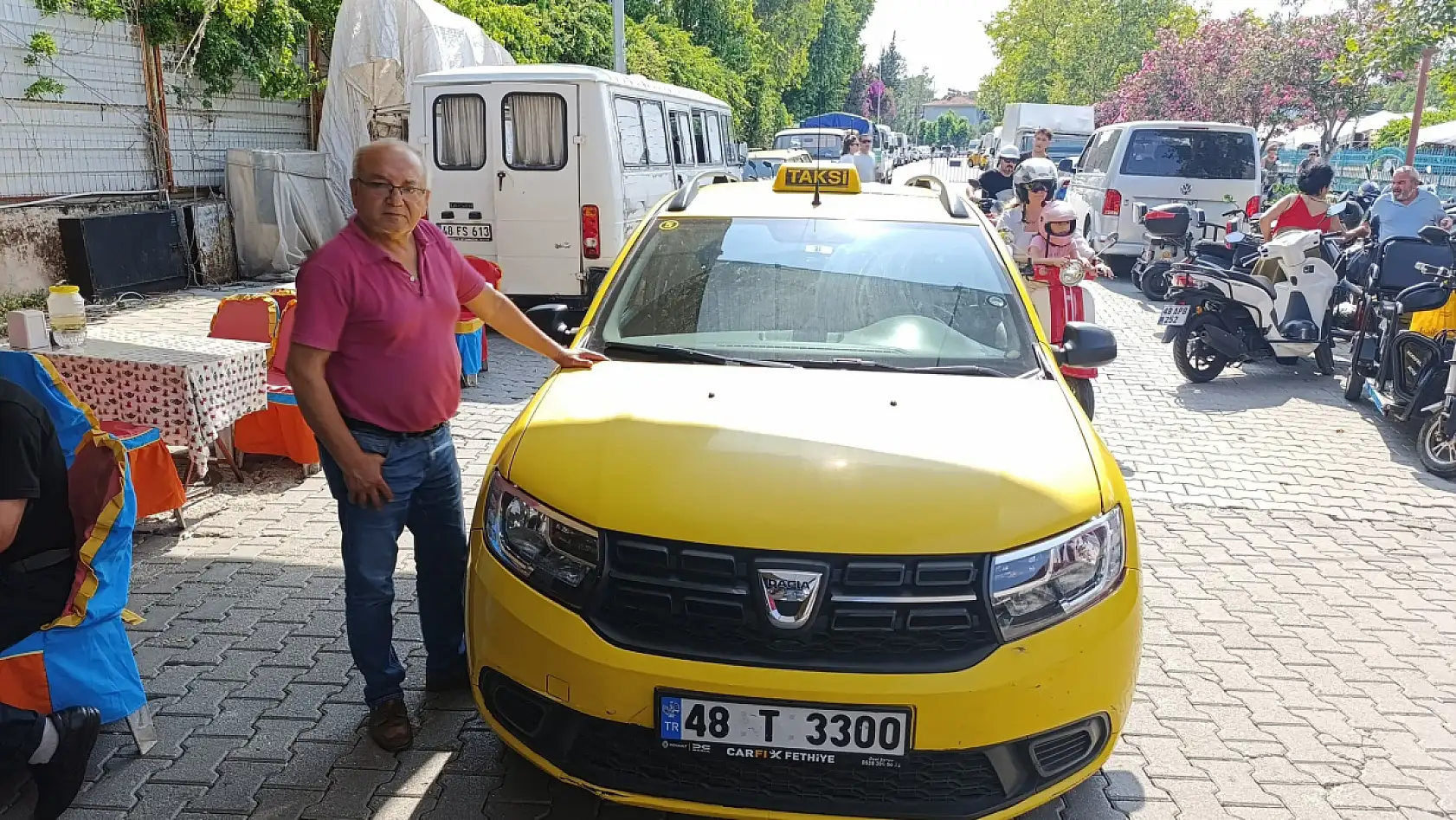 Fethiye'de taksicilerin işleri beklenenin altında