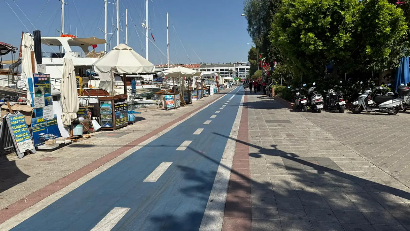 Fethiye'ye Kavurucu Sıcaklar Geri Geldi, Gündüz Saatlerinde Sessizlik Hakim