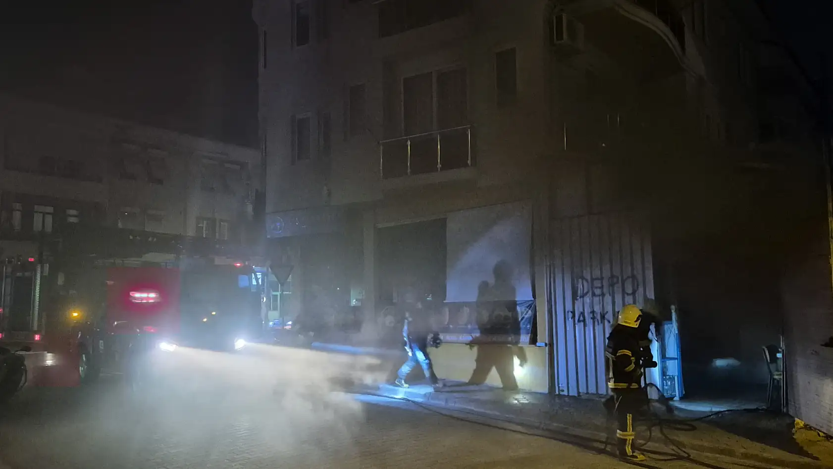 Fethiye'de İşyerinde Yangın Paniği