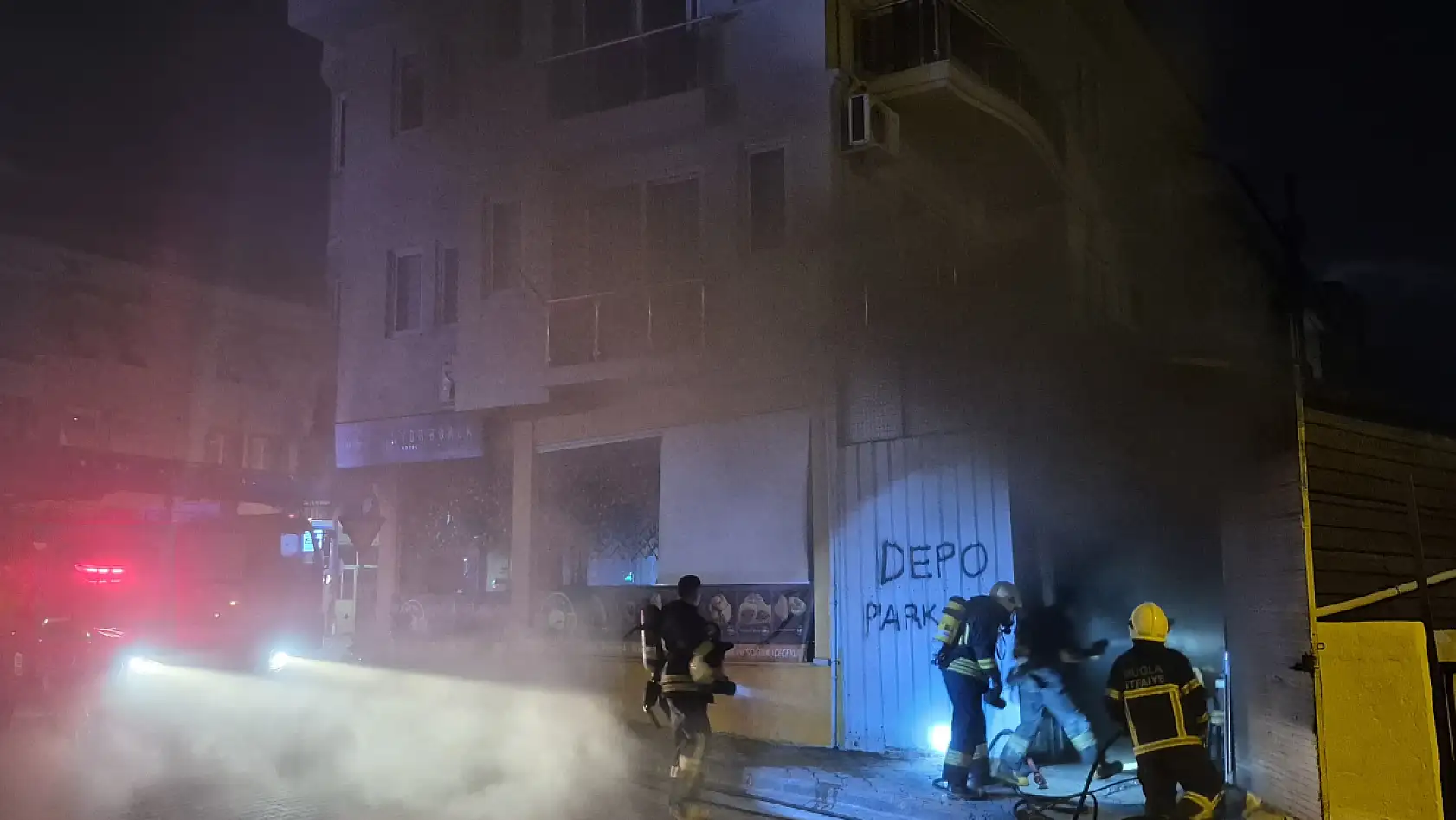 Fethiye'de İşyerinde Yangın Paniği