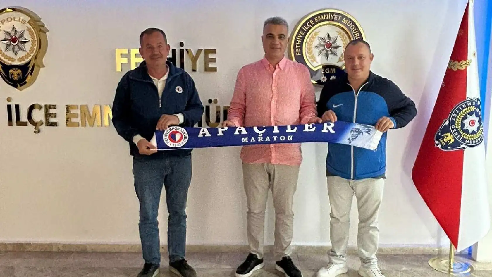 Maraton Apaçiler'den Fethiye Emniyetine 'Küfürsüz Tribün' Ziyareti
