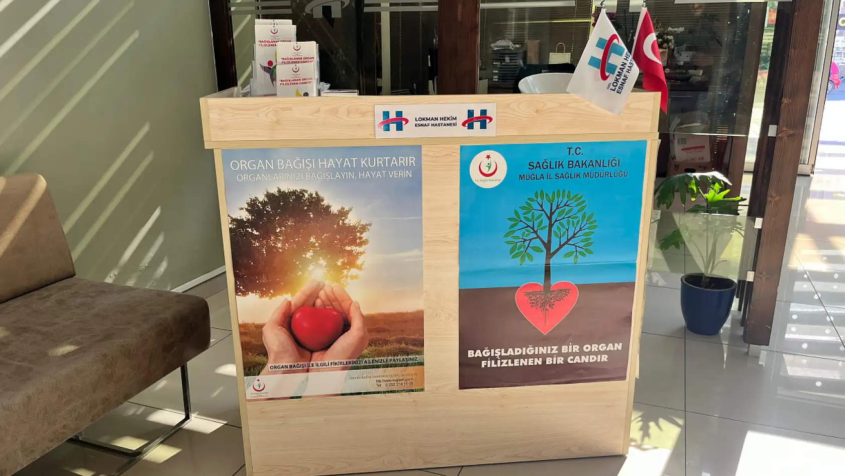 Fethiye Lokman Hekim Esnaf Hastanesi'nde Organ Bağışı Standı Açıldı