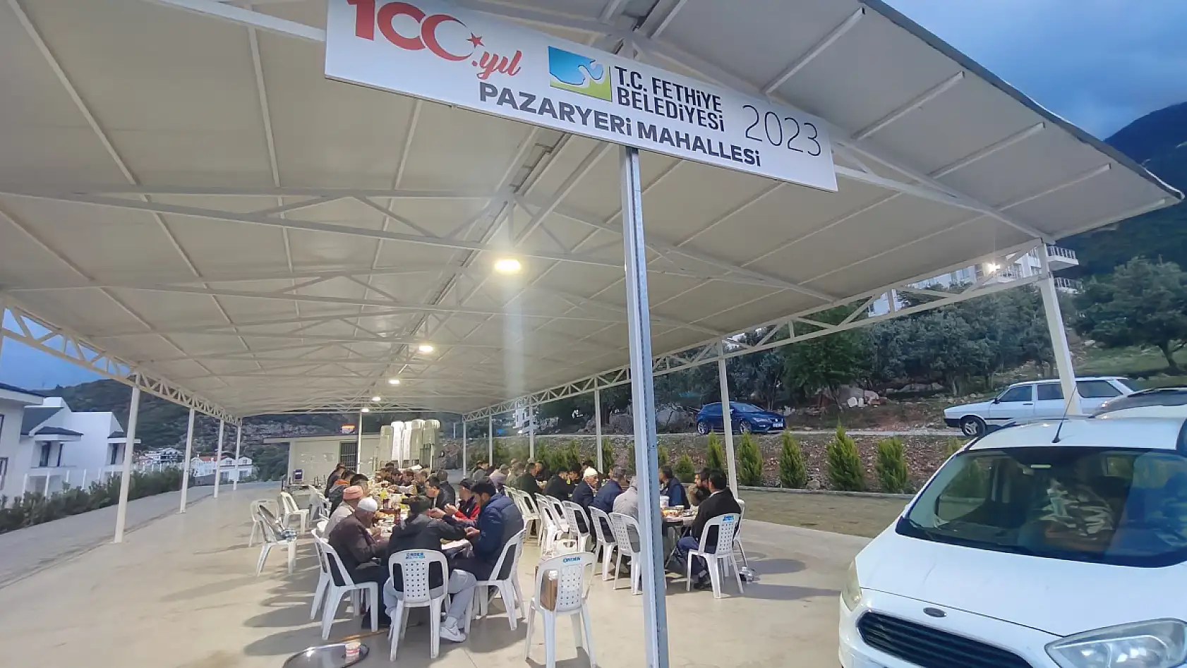 Fethiye Pazaryeri Mahallesi Karapınar Mevkiinde geleneksel iftar programı