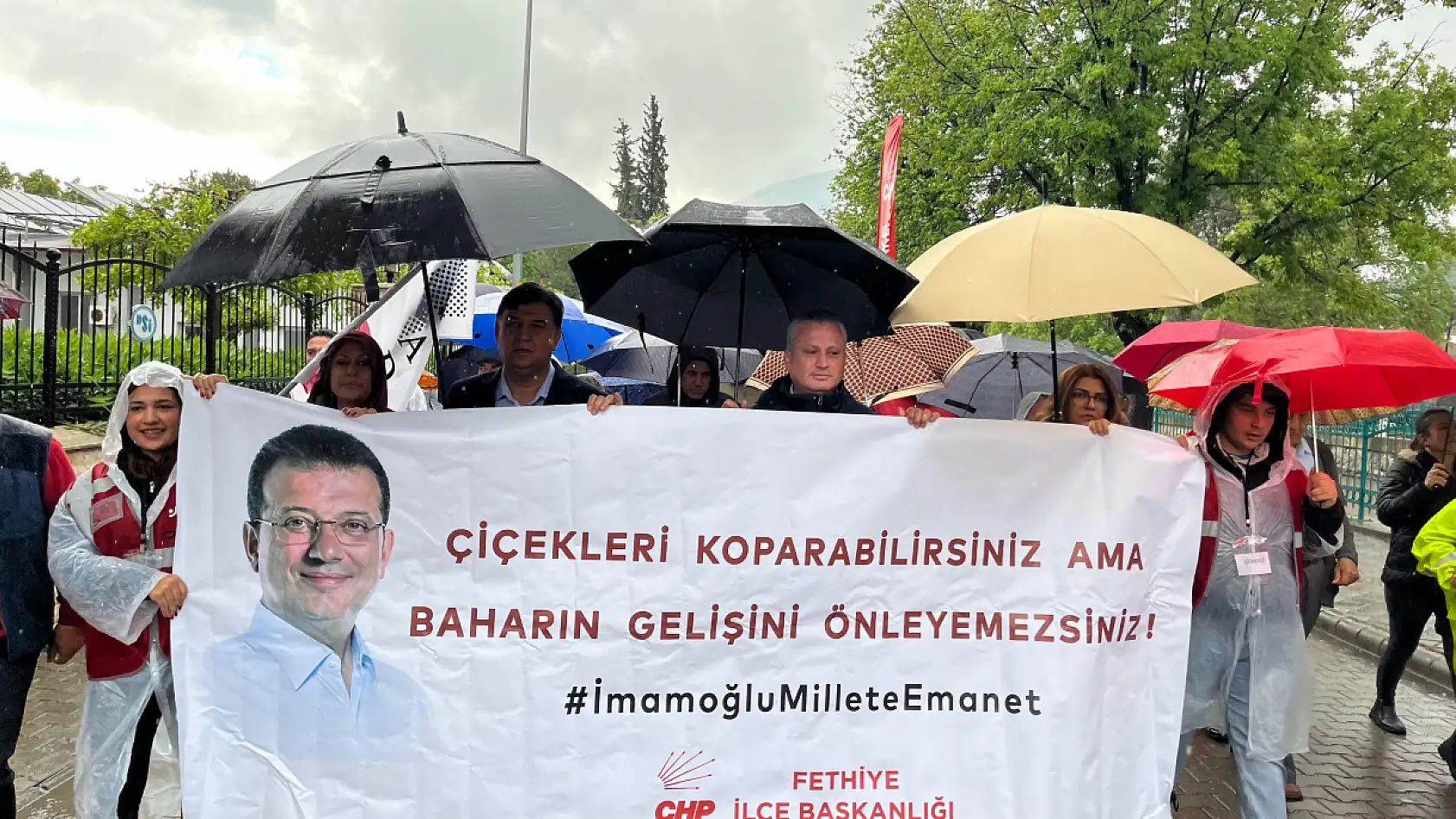 Fethiye'de 1 Mayıs İşçi Bayramı yürüyüşü gerçekleşti