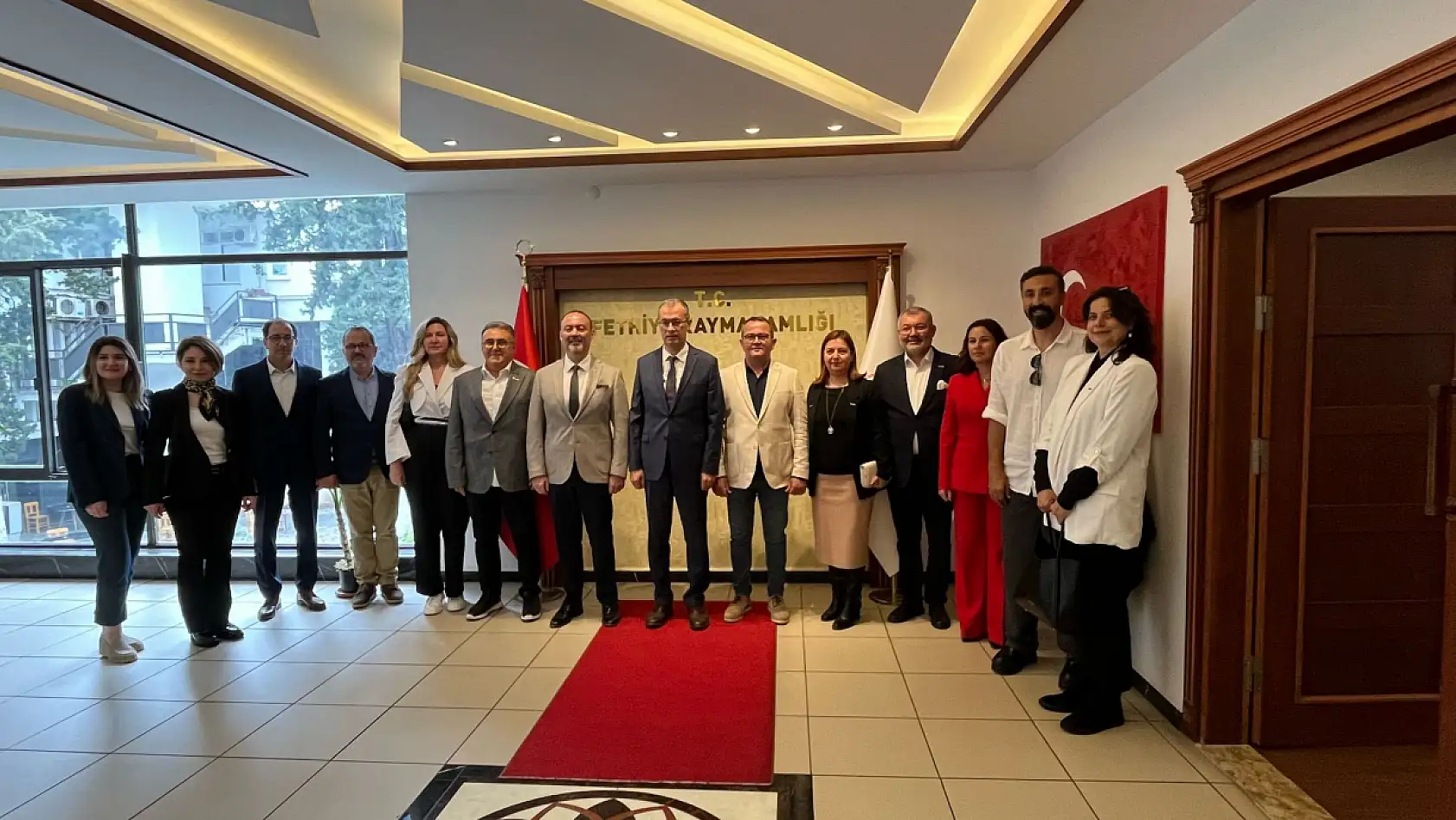 Fethiye Kaymakamı Ertaş'a GESİFED ve LİİDER'den Ziyaret