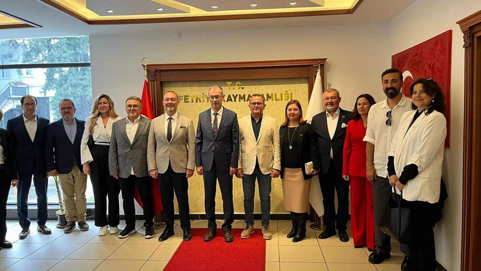 Fethiye Kaymakamı Ertaş'a GESİFED ve LİİDER'den Ziyaret