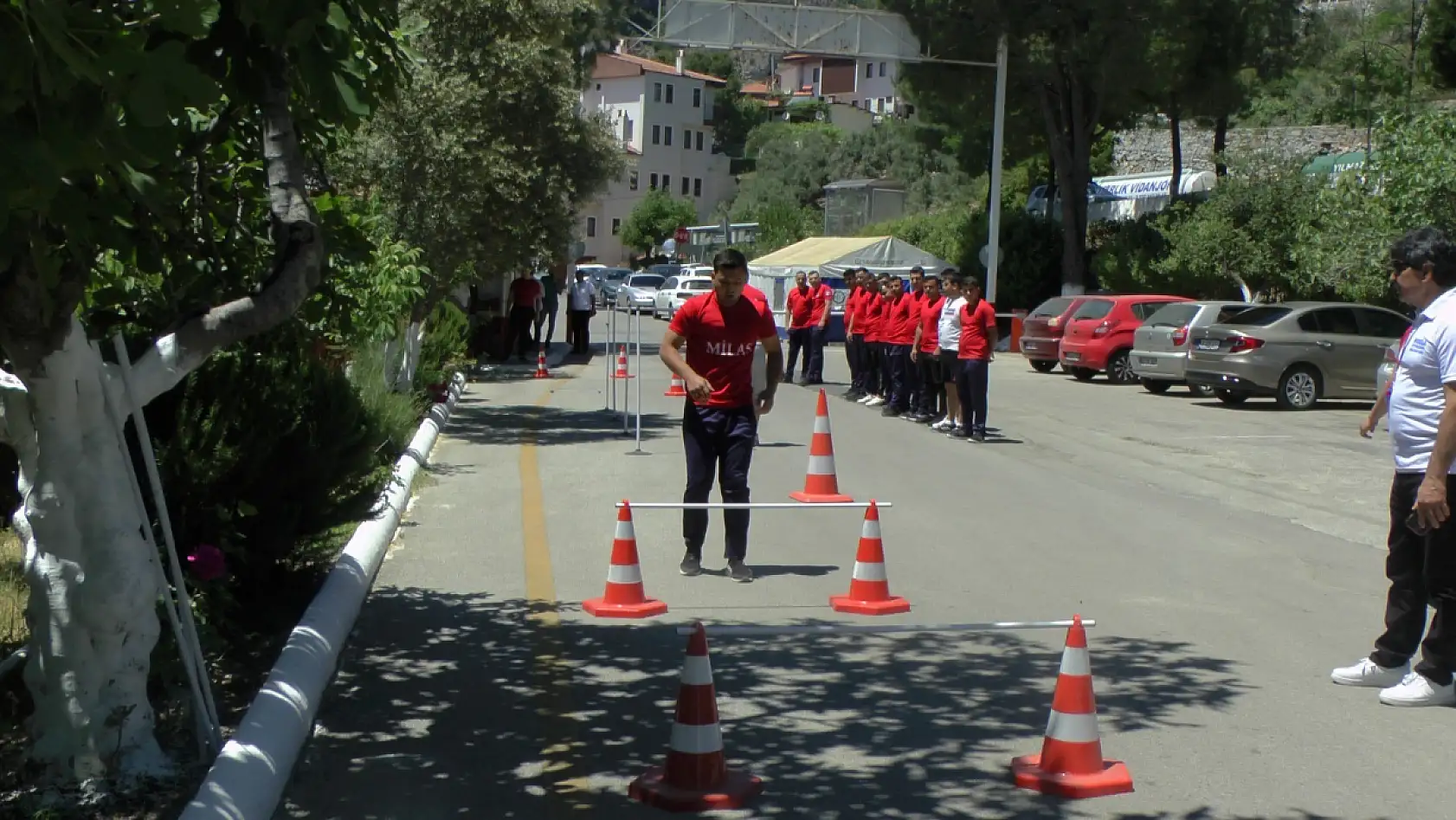Muğla'da İtfaiyecilere Kondisyon İçin Spor Parkuru Testi