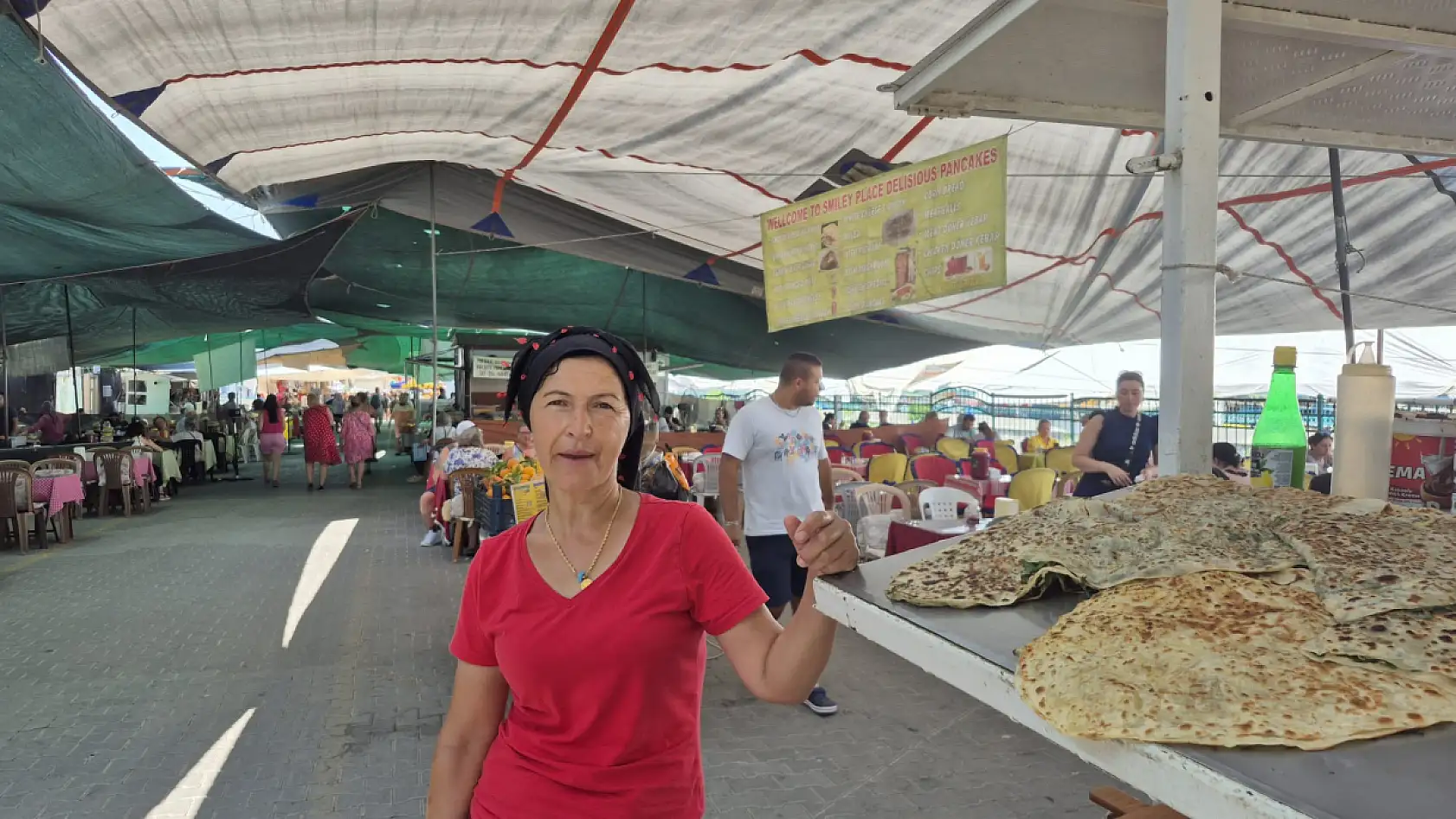 Fethiye Salı Pazarı'nda gözleme sektöründe işler zayıf