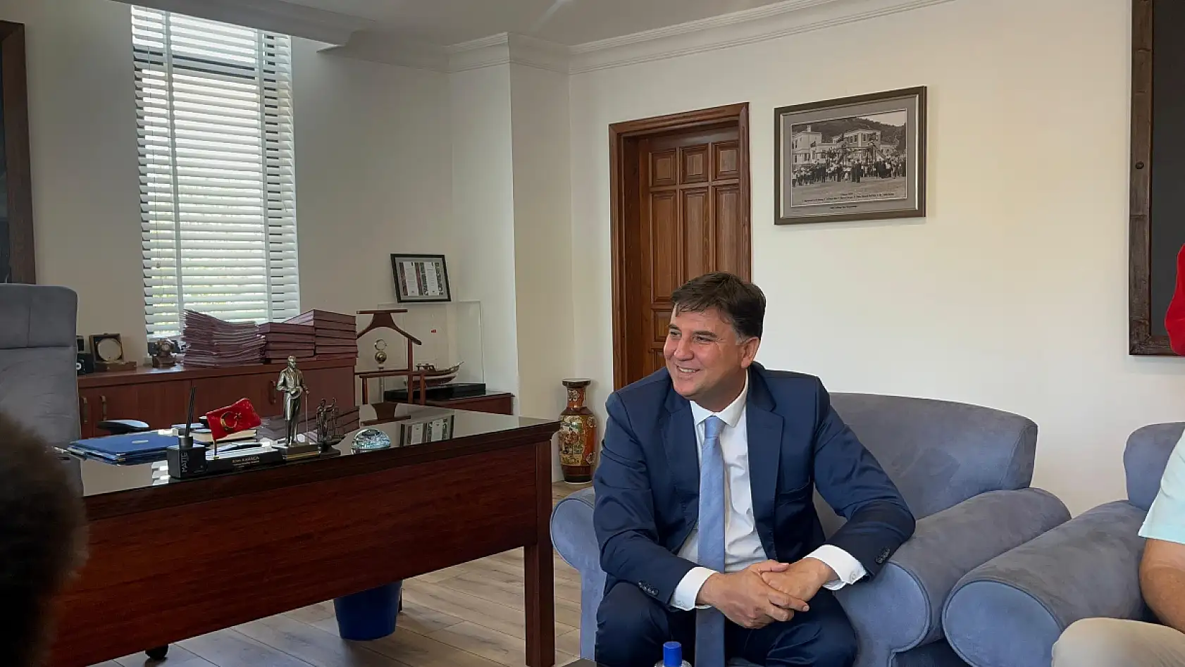 Çinli Diplomatlardan Fethiye Belediye Başkanı Alim Karaca'ya Ziyaret