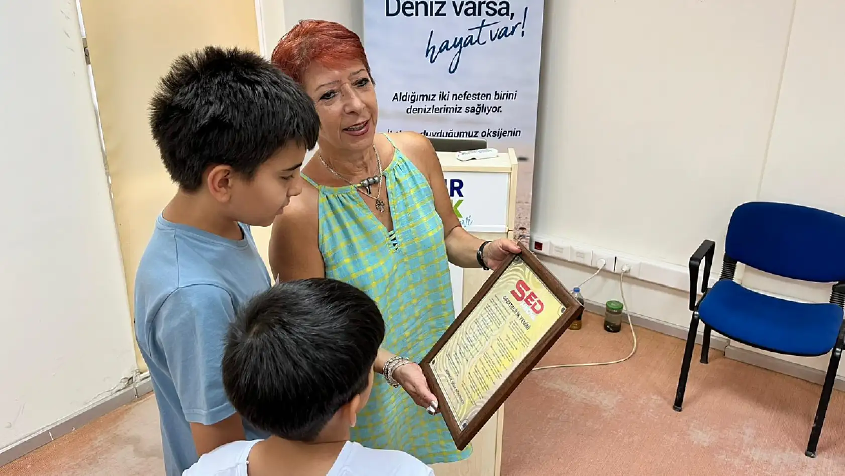 Fethiye'de Seda Köktener, Çocuklara Gazetecilik Mesleğini Anlattı
