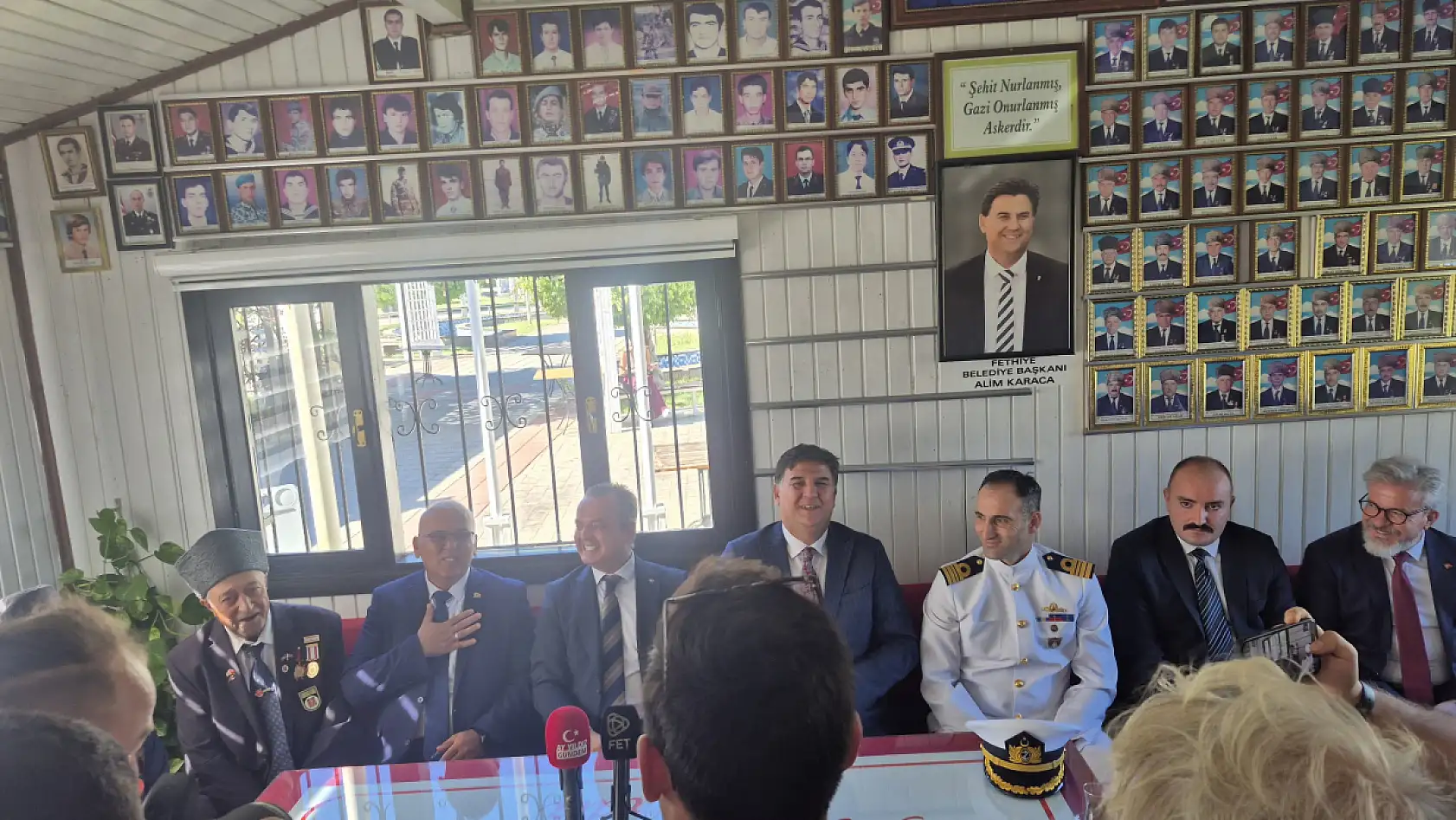Fethiye'de Gaziler Günü kapsamında gaziler ve şehit aileleri ziyaret edildi