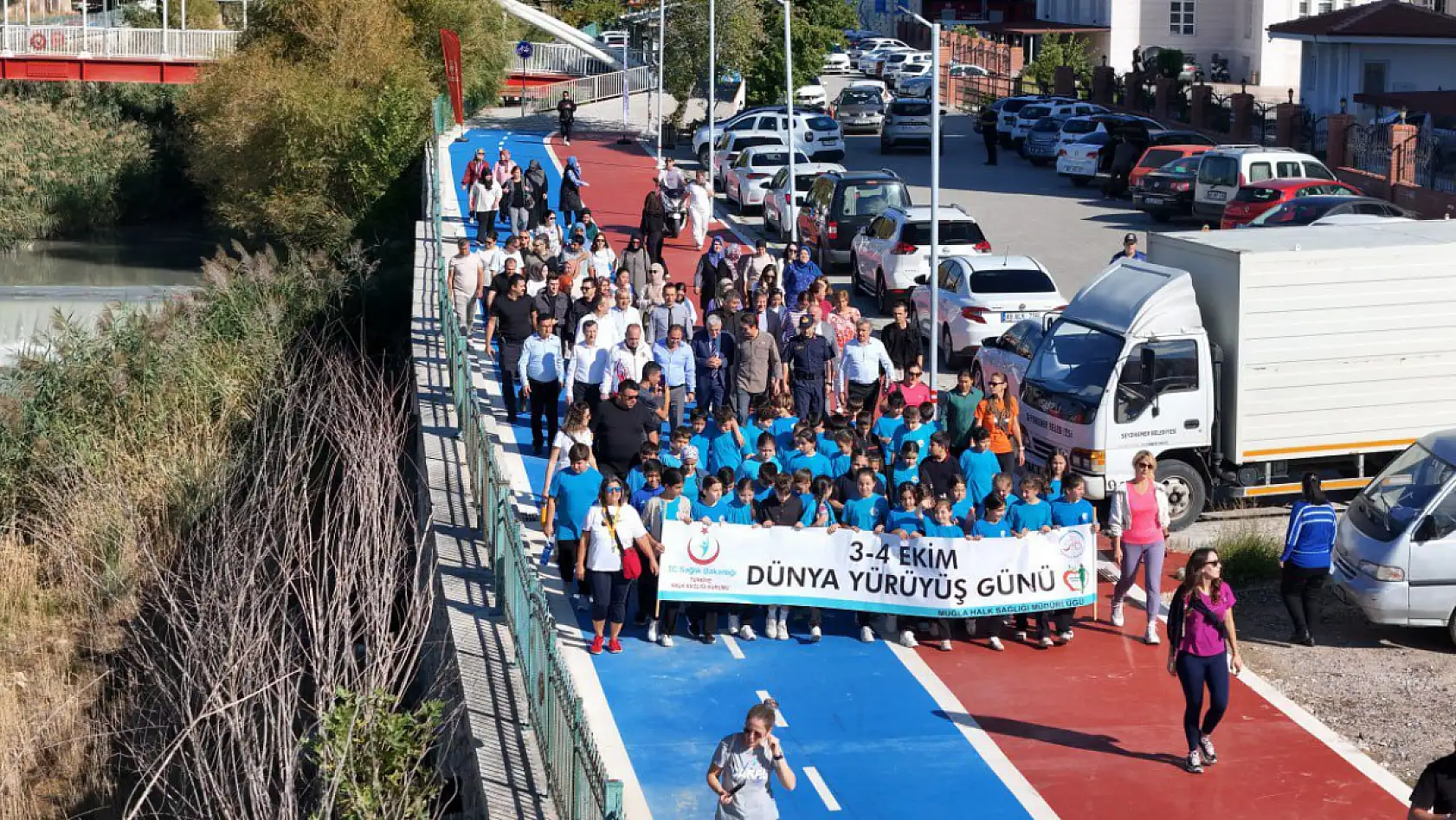 Seydikemer'de Dünya Yürüyüş Günü Etkinliği Düzenlendi