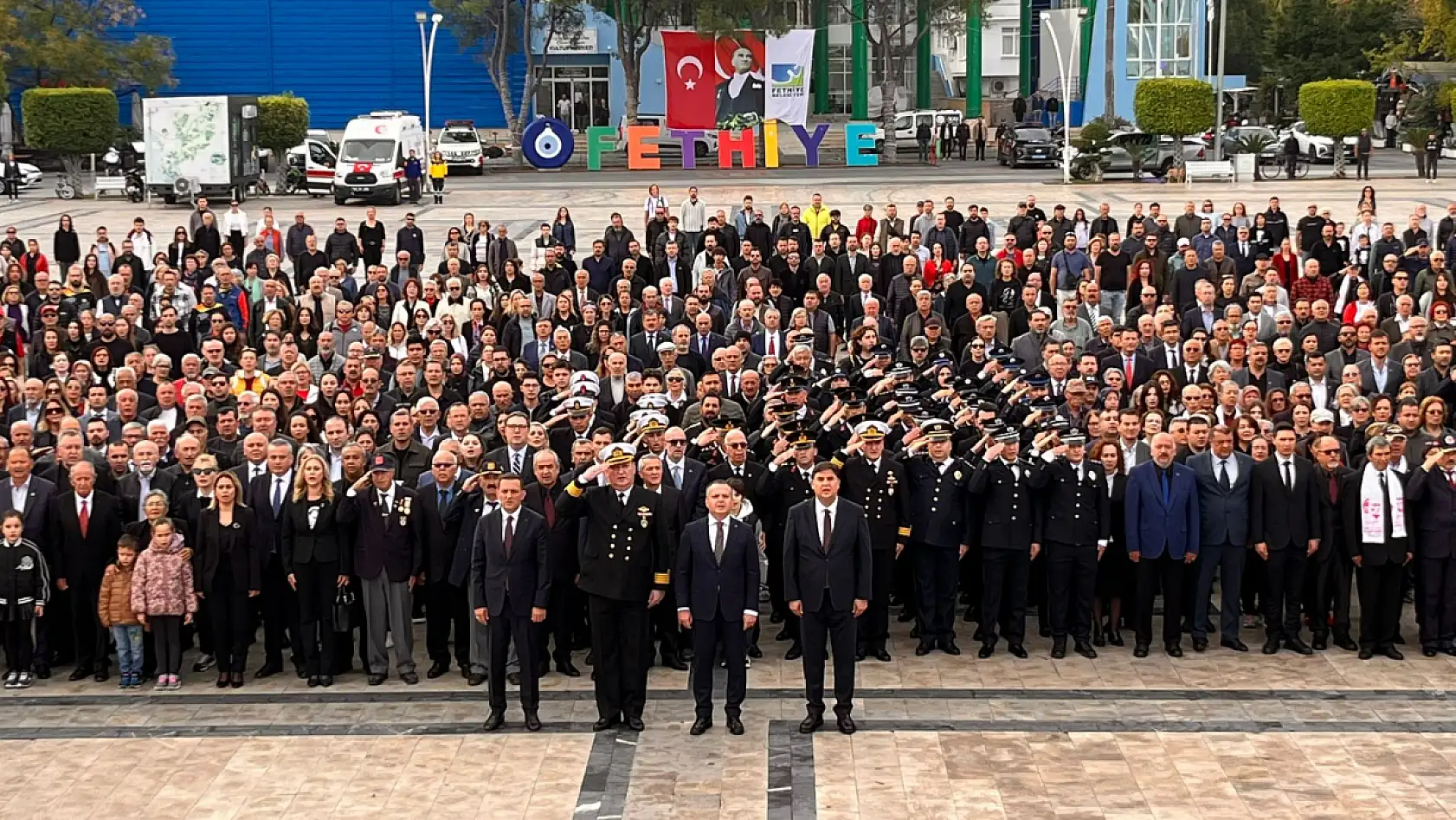 Ulu Önder Mustafa Kemal Atatürk Fethiye'de saygı ve özlemle anıldı