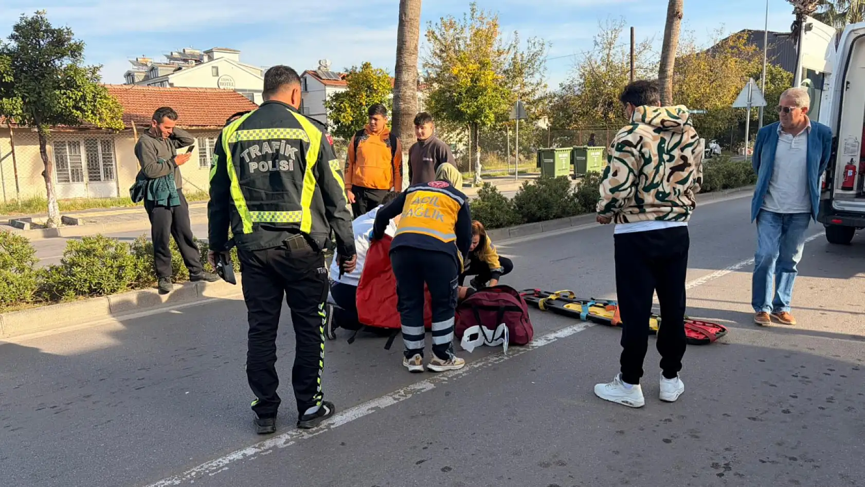 Fethiye Ovacık Köprüsü'nde motosiklet kazası: Sürücü yaralandı