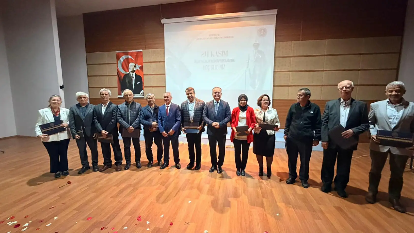 Fethiye'de 24 Kasım'a özel duygu dolu kutlama