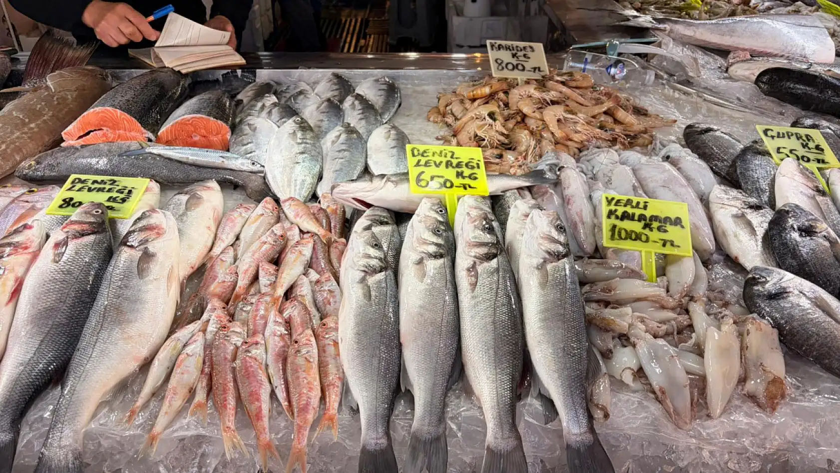 Fethiye Balık Hali'nde tezgâhlar dolu: Hamsi ucuz, Barbun cep yakıyor