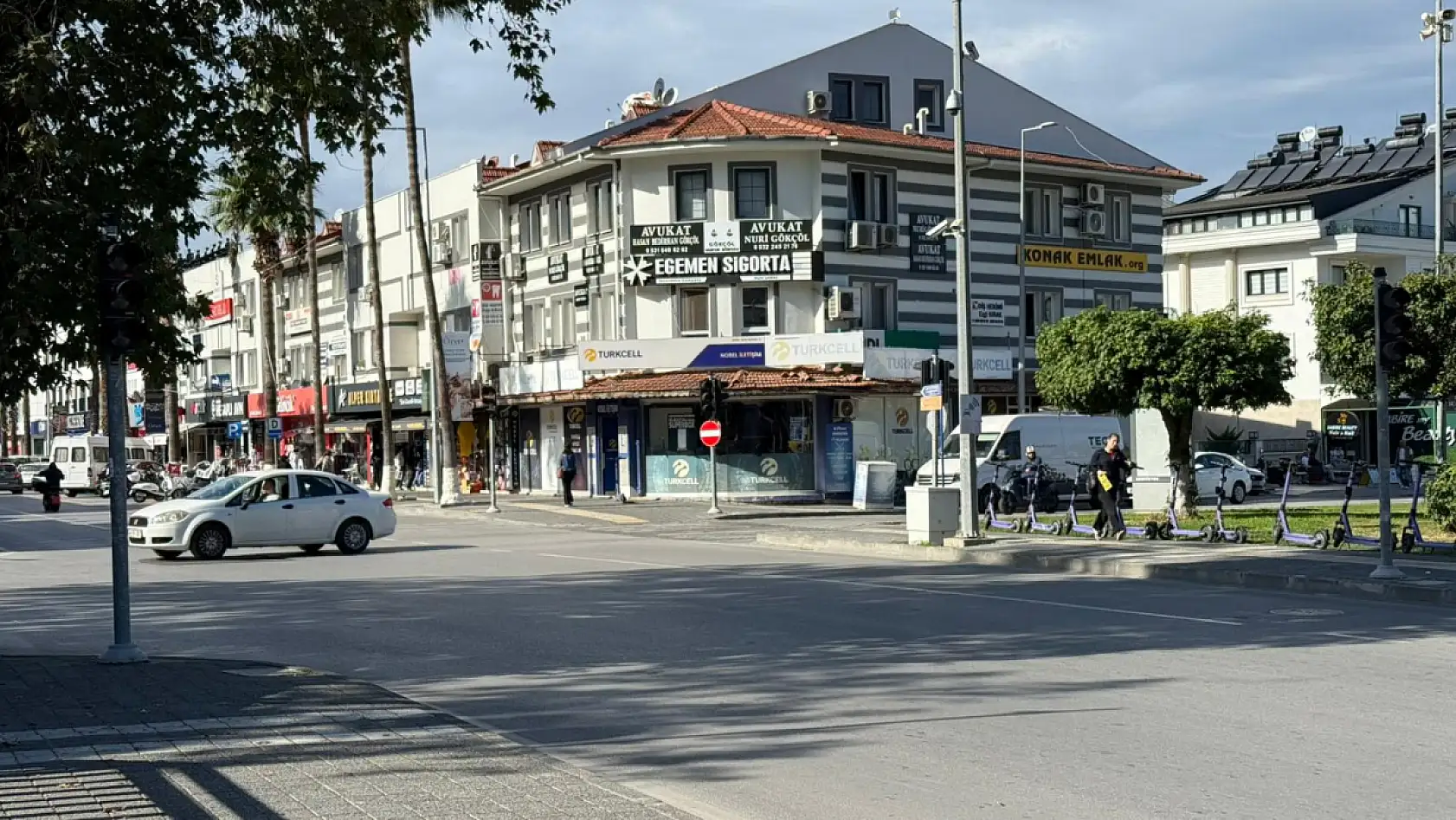 Fethiye Köprübaşı'nda sürücülerin zor anları