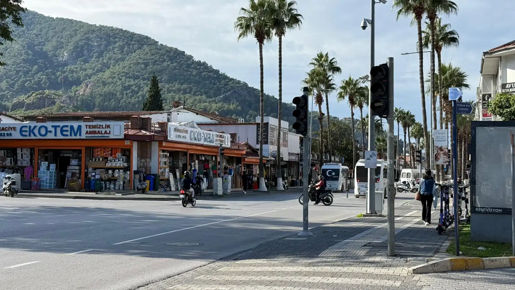 Fethiye Köprübaşı'nda sürücülerin zor anları