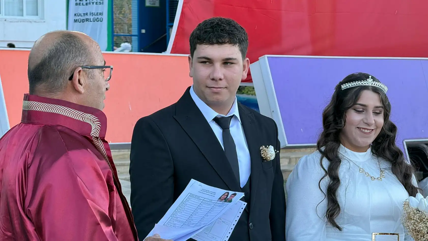 Yılın son özel günü 12.12.2025: Fethiye'de 9 çift mutluluğa 'evet' dedi