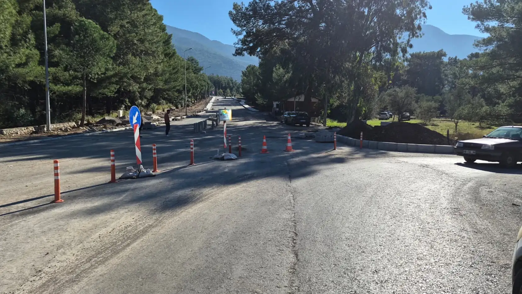 Fethiye-Ölüdeniz Yolunda Çalışmalar Sürüyor