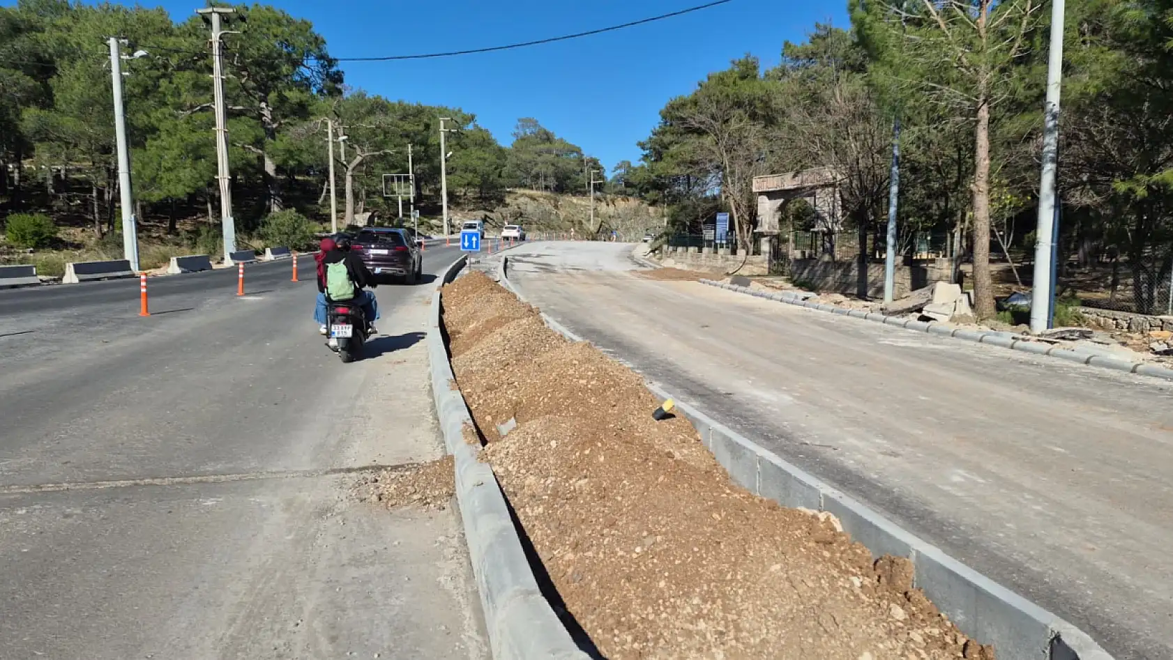 Fethiye-Ölüdeniz Yolunda Çalışmalar Sürüyor