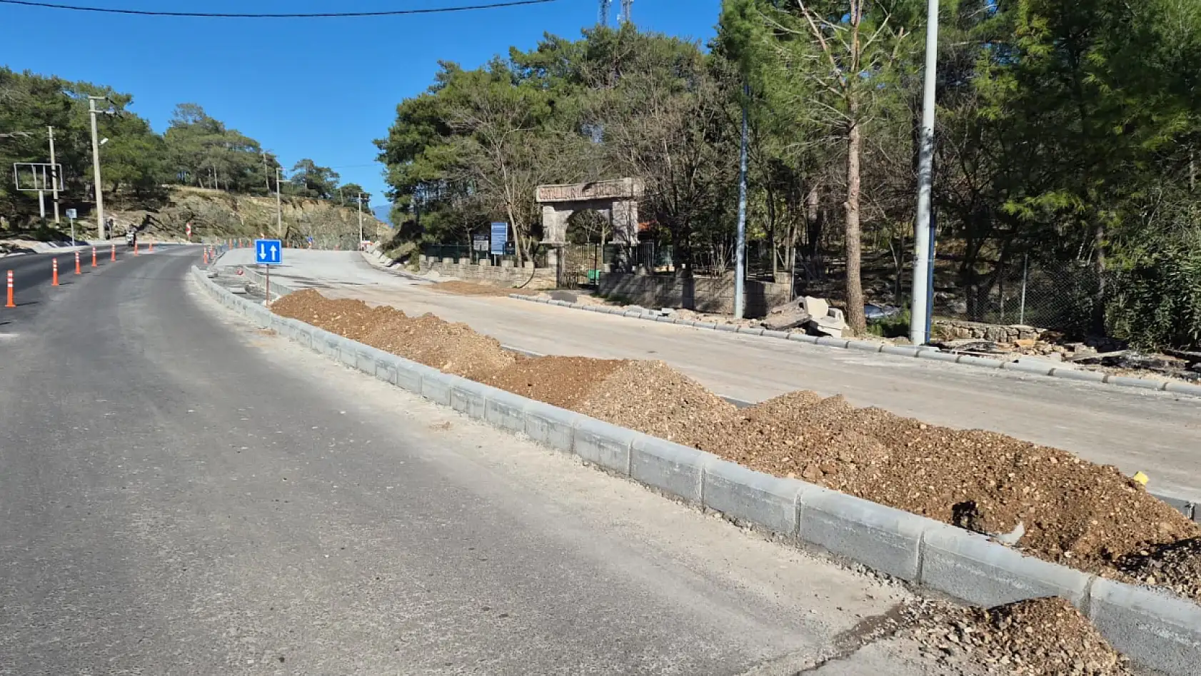 Fethiye-Ölüdeniz Yolunda Çalışmalar Sürüyor