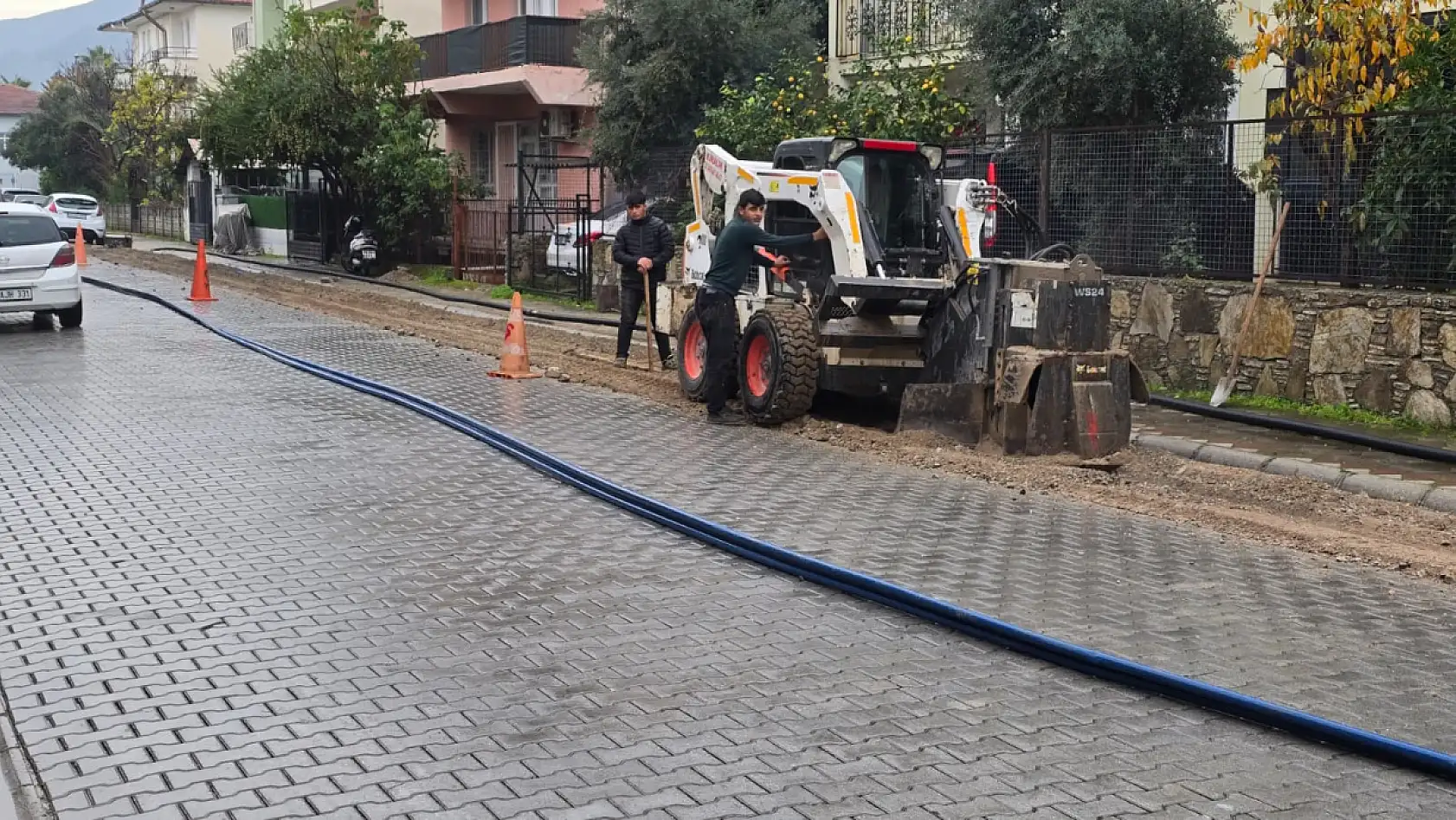 Fethiye Taşyaka Mahallesi'nde fiber internet altyapı çalışmaları başladı