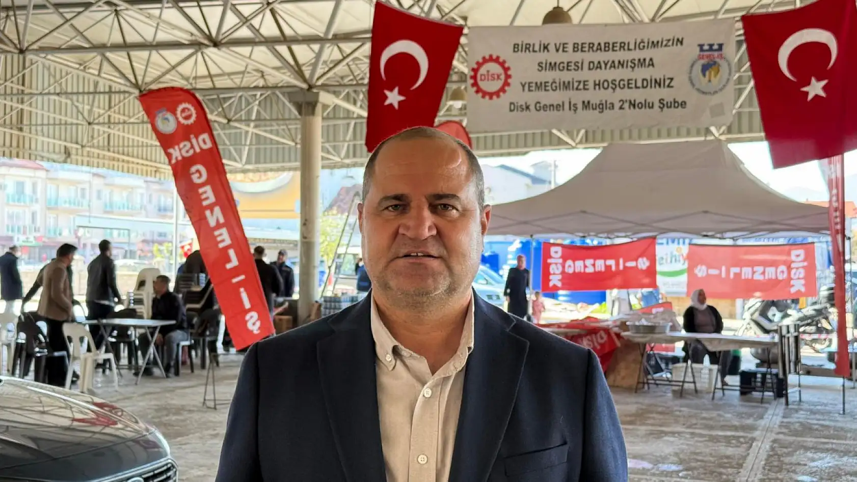 DİSK Genel-İş Muğla 2 No'lu Şube'den Fethiye'de personel dayanışma yemeği