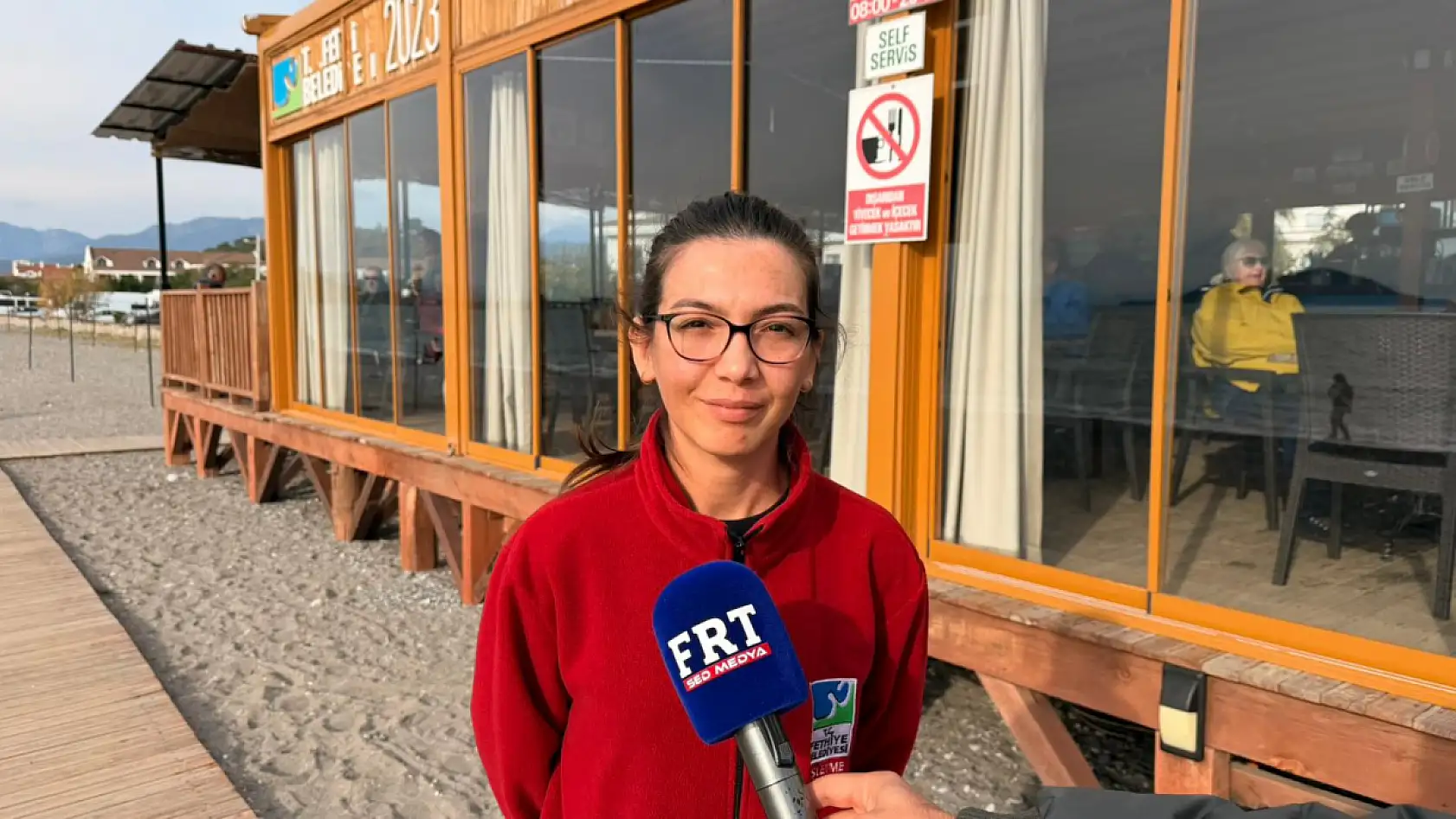 Çalış Halk Plajı kış sezonunda da vatandaşın uğrak noktası oldu