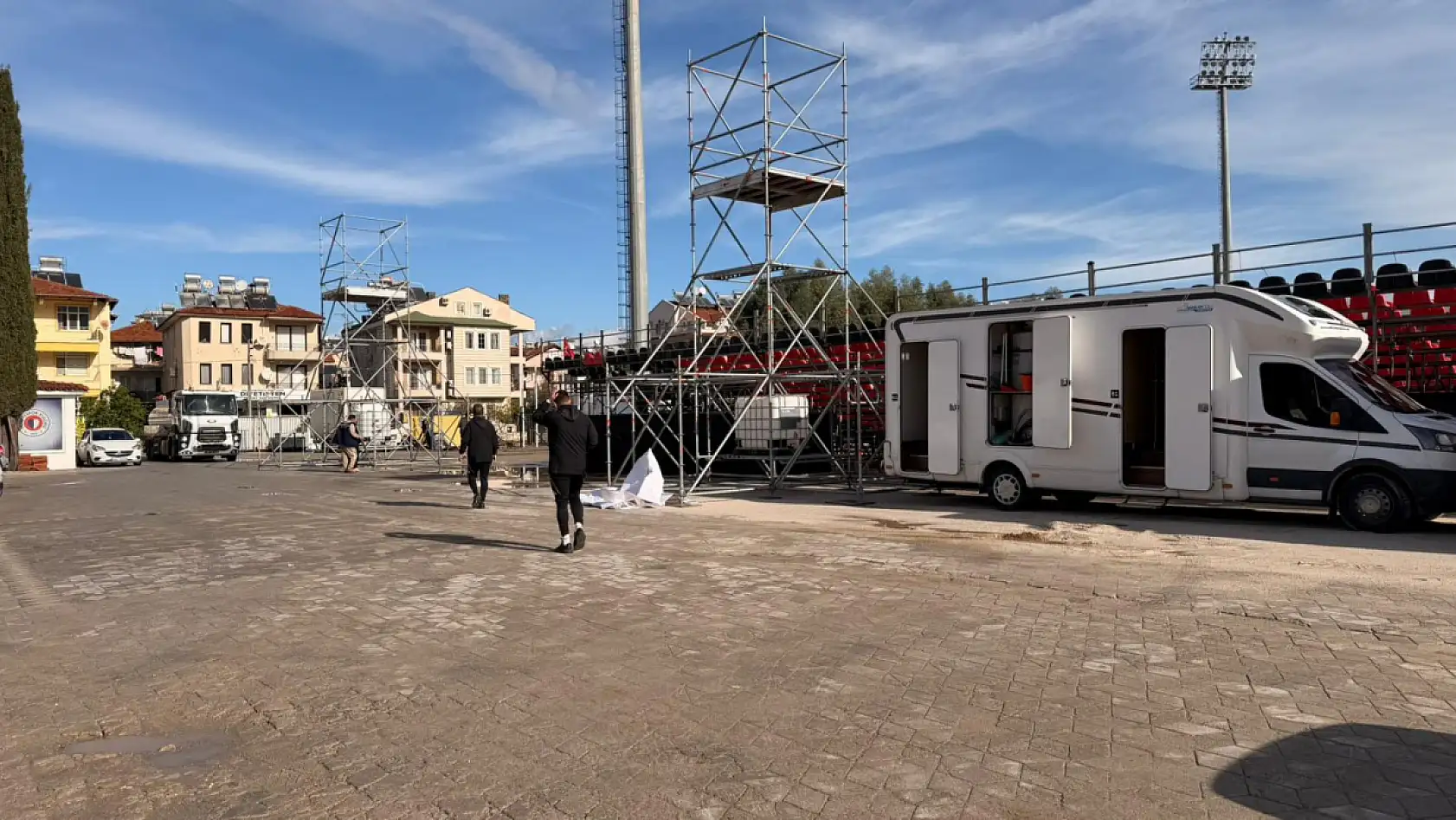 Galatasaray – Fethiyespor Maçı Öncesi Fethiye İlçe Stadı Maça Hazır