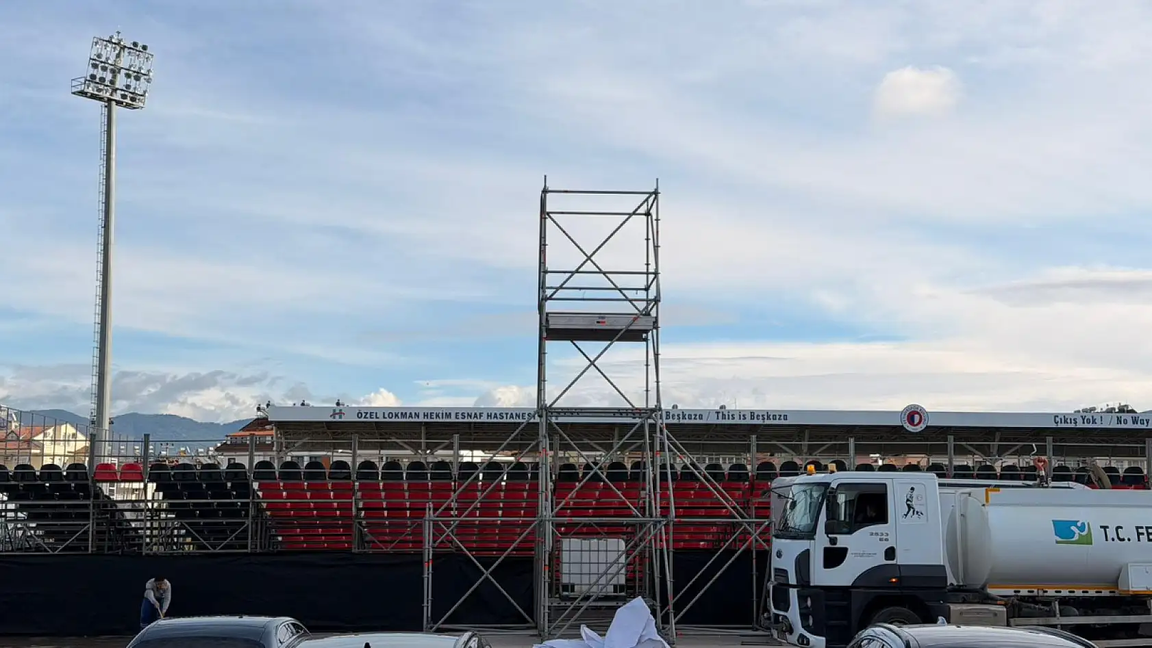 Galatasaray – Fethiyespor Maçı Öncesi Fethiye İlçe Stadı Maça Hazır